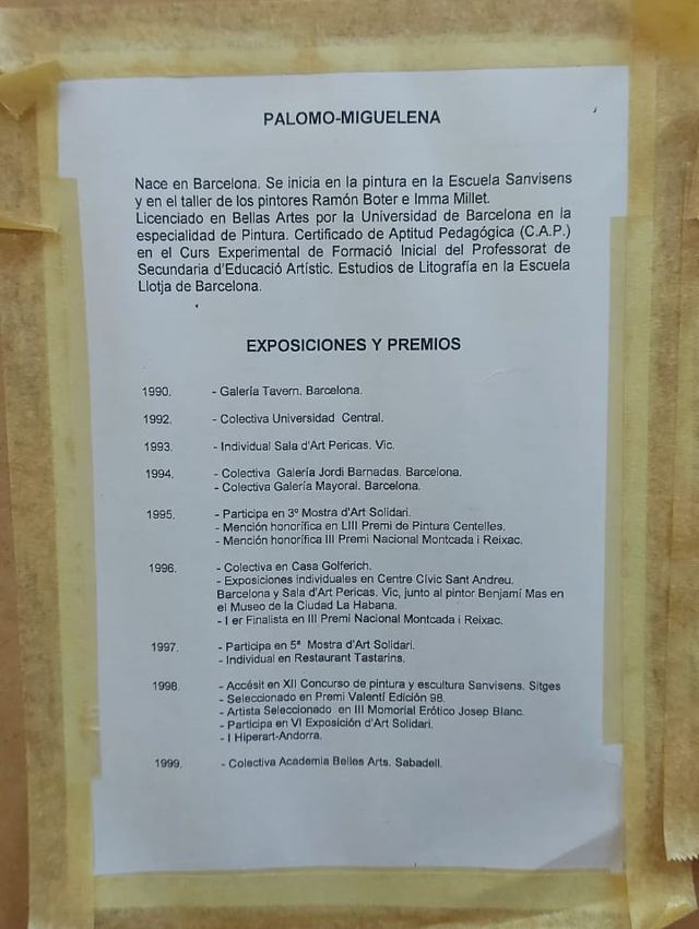 PINTURA DE PALOMO MIGUELENA: TERRATS