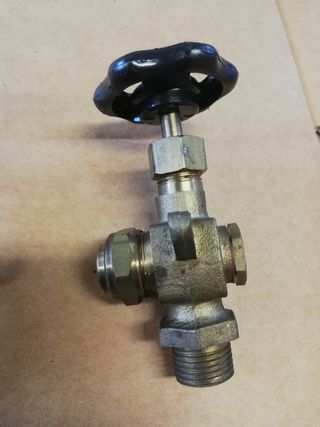 Kit livello acqua rubinetto porta asta ottone