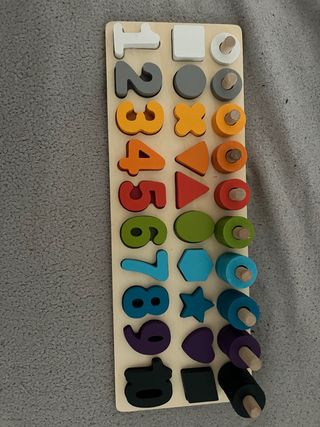 Puzzle numeros y formas