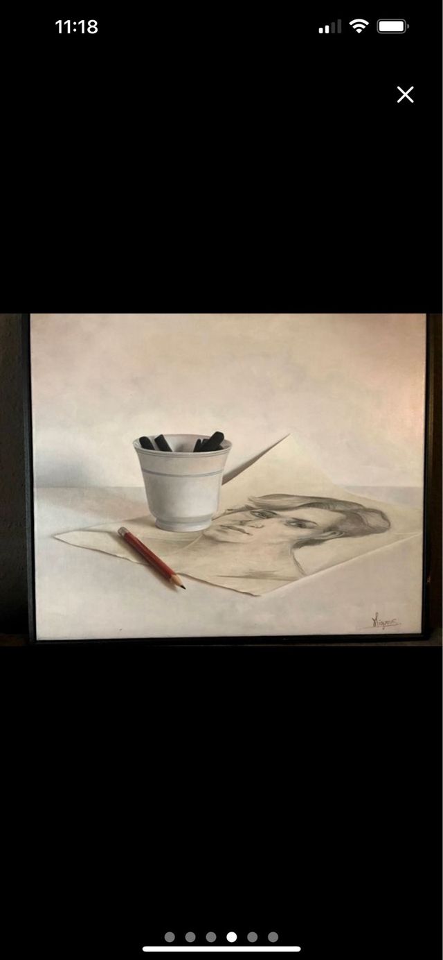 CUADRO HIPERREALISTA MANUEL HIGUERAS