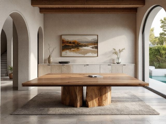 Mesa madera maciza  arbol parota 