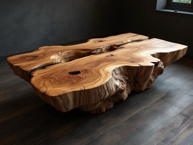 Mesa madera maciza  arbol parota 