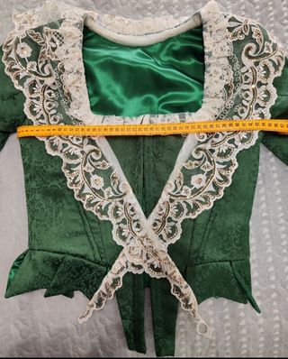 Vendo corpiño fallera y espardeñas forradas.
