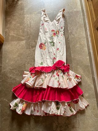 Traje flamenca crema talla S/M