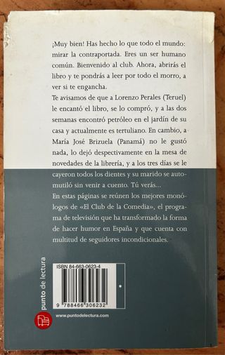 Dos libro de el Club de la Comedia