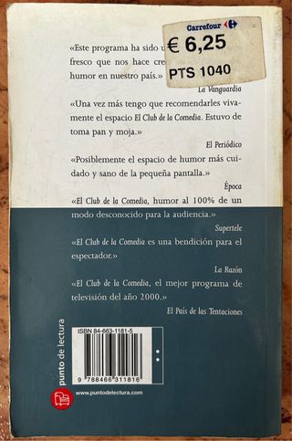 Dos libro de el Club de la Comedia