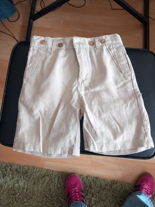 Bermuda niño beige