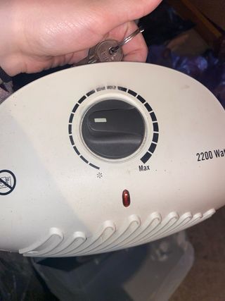 Ventolino scaldabagno termoventilatore