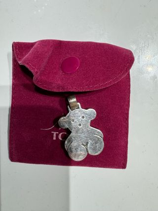 Colgante tous oso grande plata
