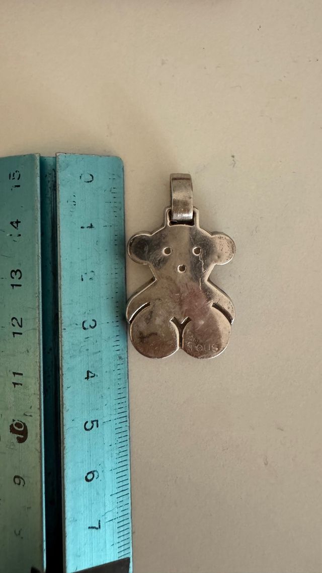 Colgante tous oso grande plata