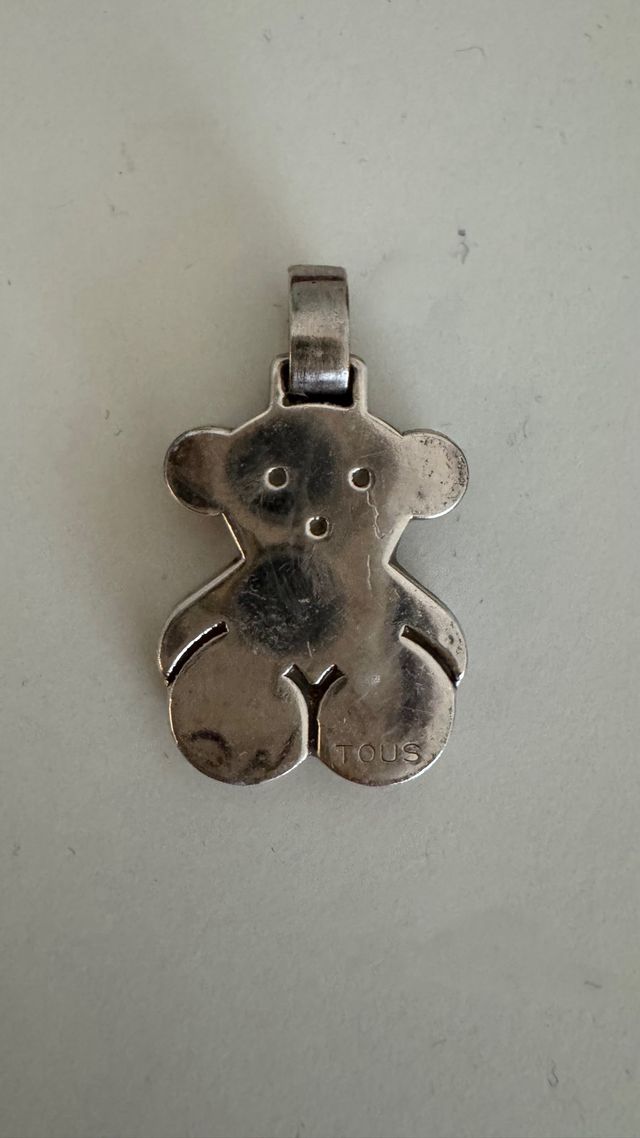 Colgante tous oso grande plata