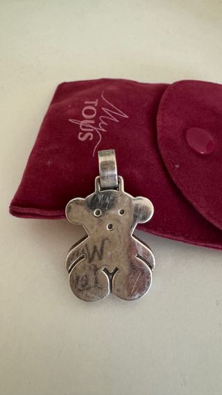 Colgante tous oso grande plata