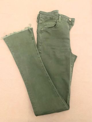 Jeans verde militar