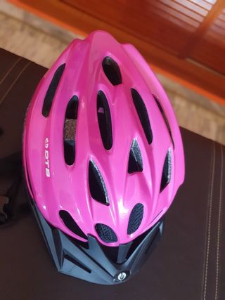Casco protección Rosa. Talla 52-58