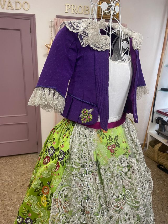 Costume Fallera per bambine di 5-6 anni