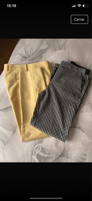 Dos pantalones zara