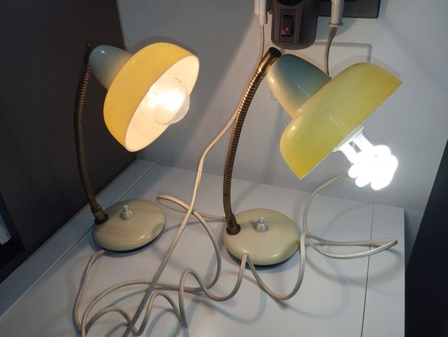 2 lampade da tavolo anni 60/70