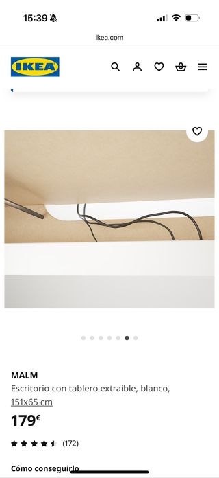 Escritorio malm como nuevo