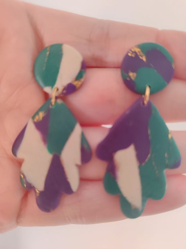 Pendientes estampados