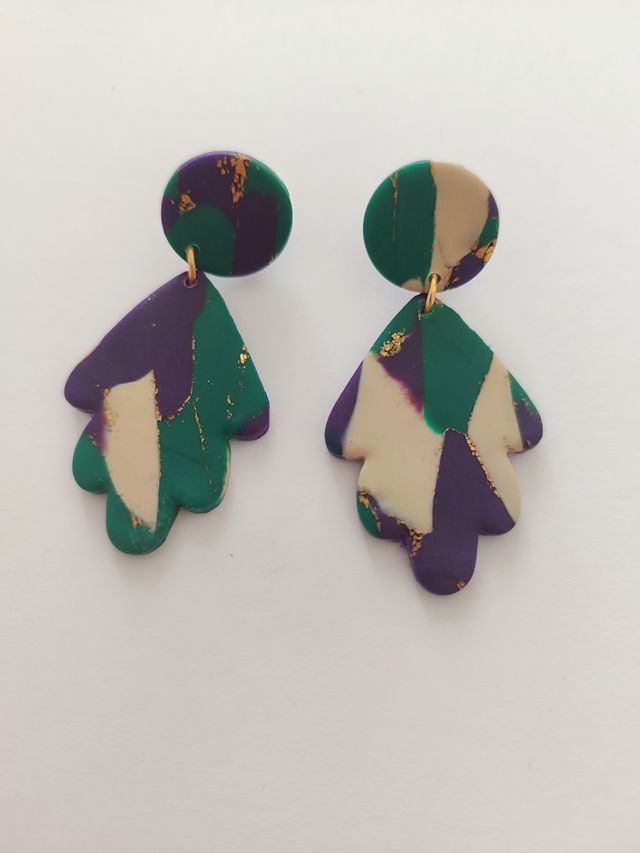 Pendientes estampados