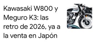 KAWASAKI W 800 2016 edición especial en negro.