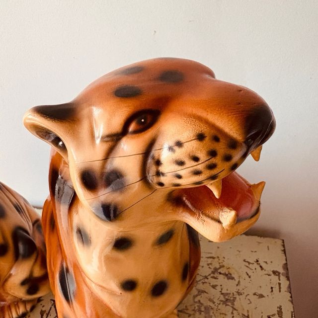 Leopardo vintage de ceramica