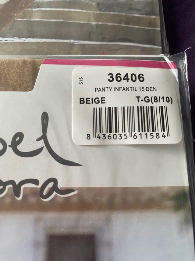 Pack panty talla 8/10 años de Ysabel Mora