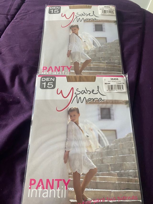 Pack panty talla 8/10 años de Ysabel Mora