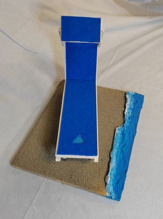 Lettino da spiaggia Romagnola riprod. in legno