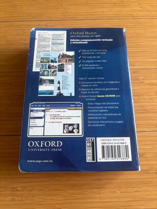 Diccionario Oxford Pocket: Esping/Ingesp 3rd Edi