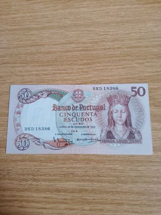 Billete Portugal 1964- 50 Escudos