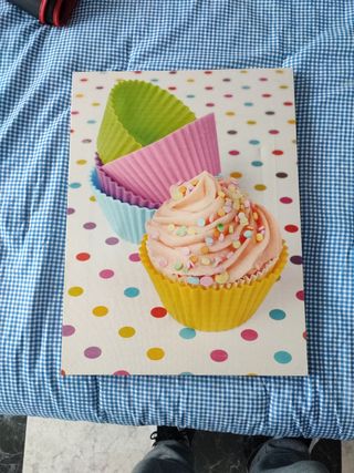 Cuadro de cupcakes de colores
