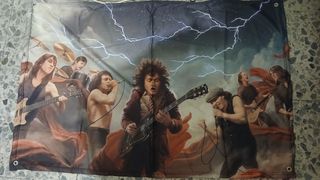 Banderas de Led Zeppelin,AC/DC,MAIDEN