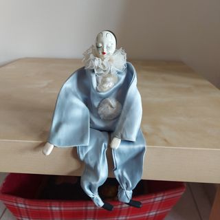 Bambola decorativa Pierrot