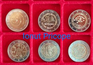 Lotto 6 monete commemorative