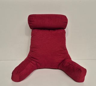 Cojín de lectura rojo burdeos