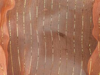 Sciarpetta arancione con righino dorato