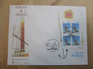 LOTE SOBRES PRIMER DIA BARCOS DE EPOCA