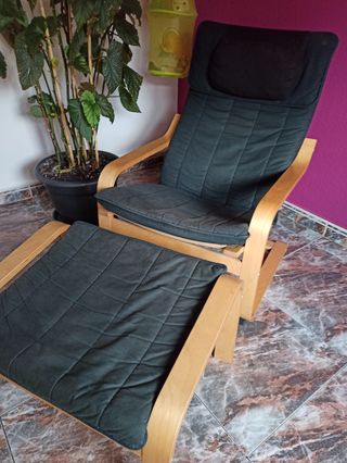 Tumbona con reposapiés ikea