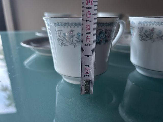 Juego de 6 tazas con sus 6 platos