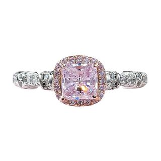 Anillo de Diamante Rosa