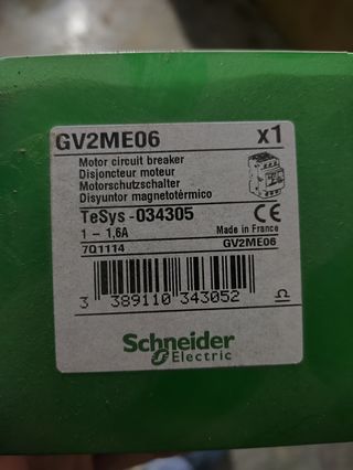 Disyuntor magnetotérmico Schneider