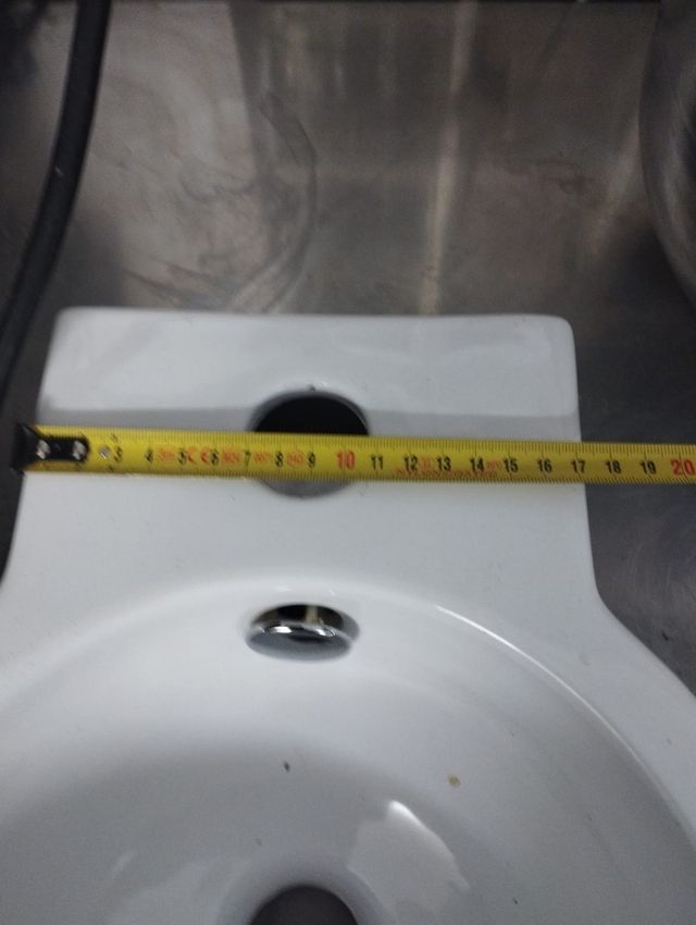 Mini pila baño de cerámica