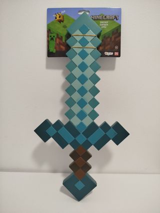Minecraft Espada Diamante Plástico