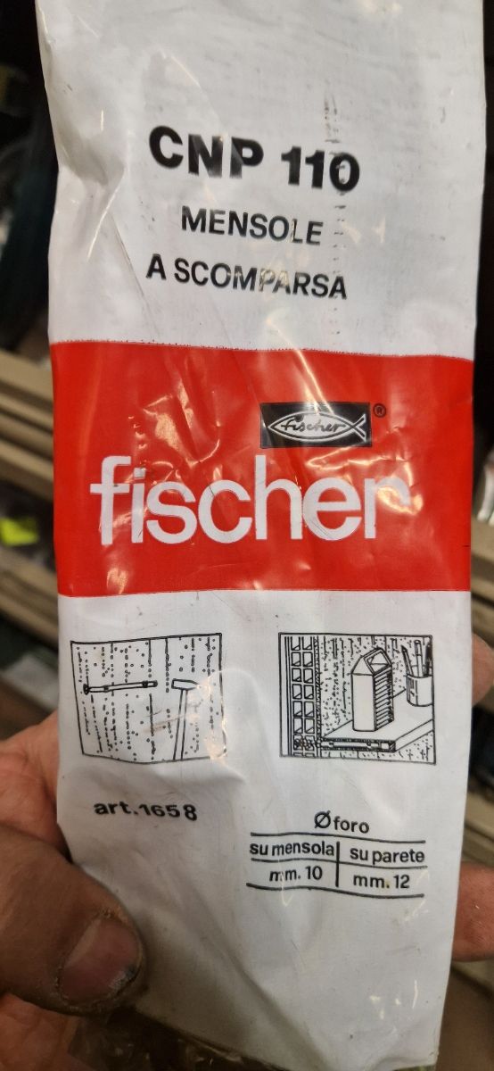 Fissaggio per mensole