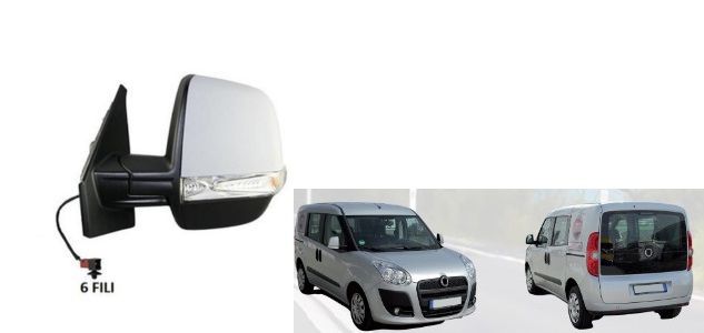 FIAT DOBLO (09-14) RETROVISORE SINISTRO