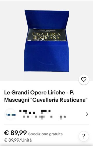 Vinili La cavelleria rusticana
