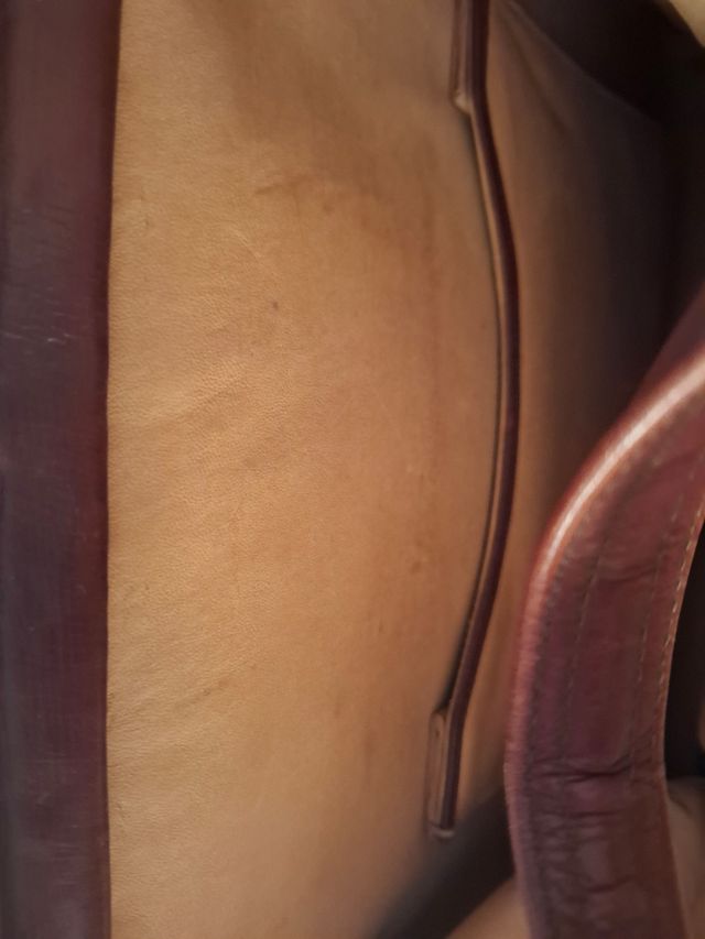 Bolso de piel vintage. Años 60.