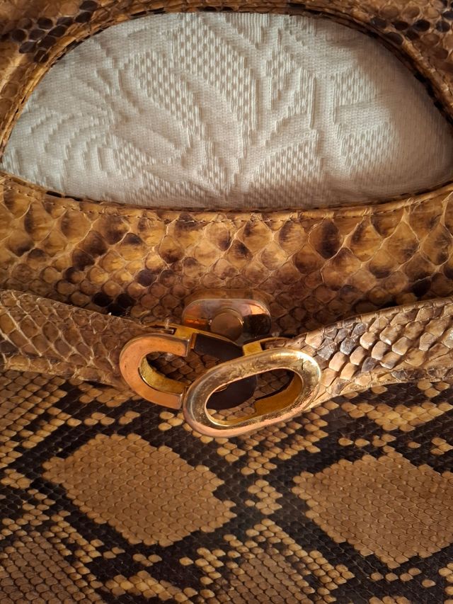 Bolso de piel de serpiente vintage