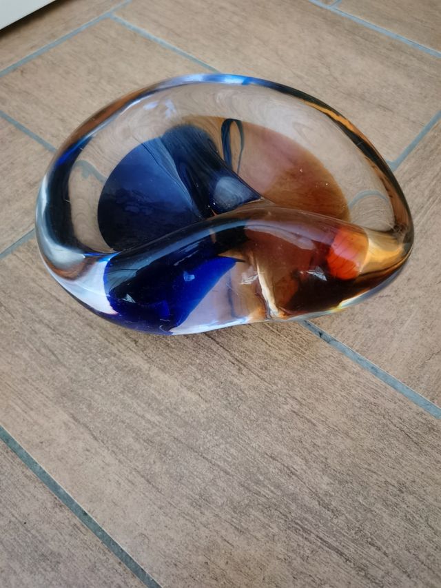 Posacenere vintage, del  1960, in Vetro di Murano 